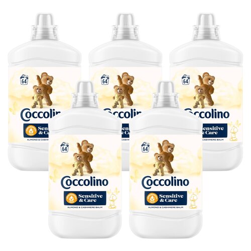 Płyn do płukania COCCOLINO Sensitive Almond & Cashmere Balm 5 x 1600 ml