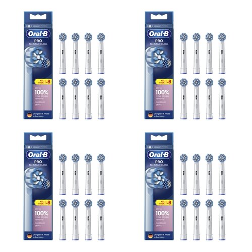Oryginalna końcówka szczoteczki ORAL-B Sensitive Clean (32 szt.) (Delikatne czyszczenie)