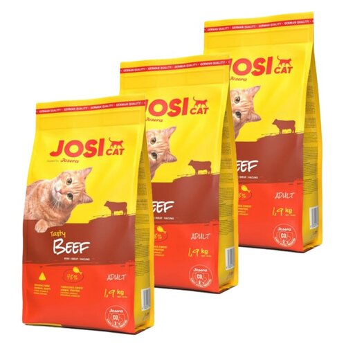 Karma dla kota JOSICAT Tasty Beef Wołowina 3 x 1.9 kg