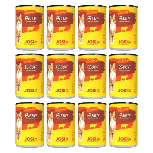 Karma dla kota JOSICAT Wołowina w sosie 12 x 415 g