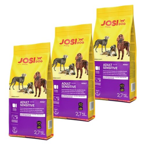 Karma dla psa JOSIDOG Adult Sensitive Drób 3 x 2.7 kg