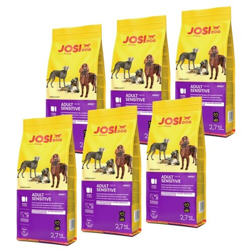 Karma dla psa JOSIDOG Adult Sensitive Drób 6 x 2.7 kg