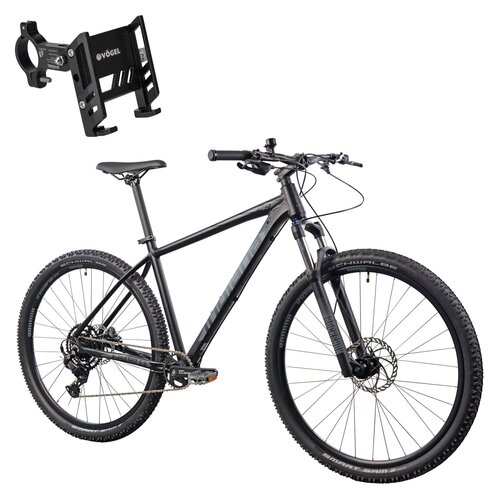 Rower górski MTB INDIANA X-Pulser 5.9 M23 29 cali Czarno-grafitowy + Uchwyt na telefon do roweru VÖGEL VUC601