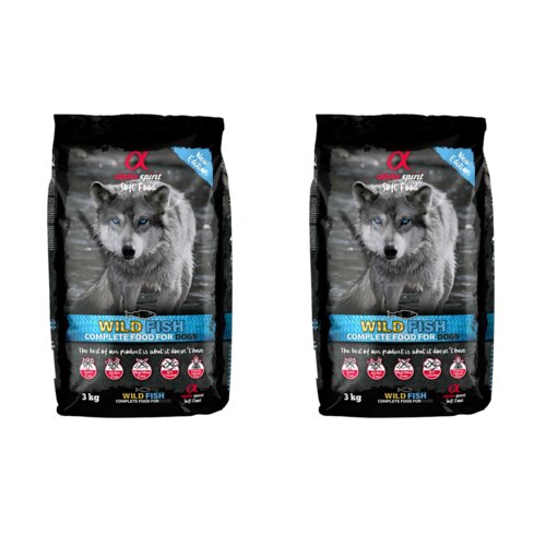 Karma dla psa ALPHA SPIRIT Wild Fish 2 x 3 kg