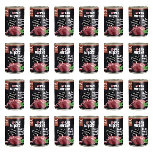 Karma dla kota PAN MIĘSKO Wieprzowina z jeleniem 24 x 400 g
