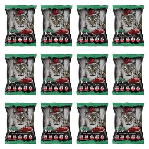 Przysmak dla kota ALPHA SPIRIT Kostka Kaczka 12 x 50 g