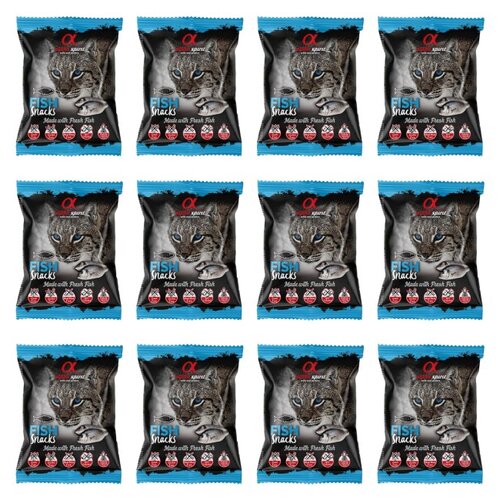 Przysmak dla kota ALPHA SPIRIT Kostka Ryba 12 x 50 g