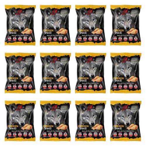 Przysmak dla psa ALPHA SPIRIT Kostka Kurczak 12 x 50 g