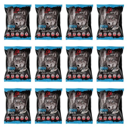 Przysmak dla psa ALPHA SPIRIT Kostka Ryba 12 x 50 g