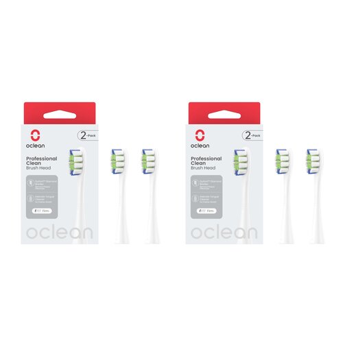 Oryginalna końcówka szczoteczki OCLEAN Professional Clean Biały (4 szt.)