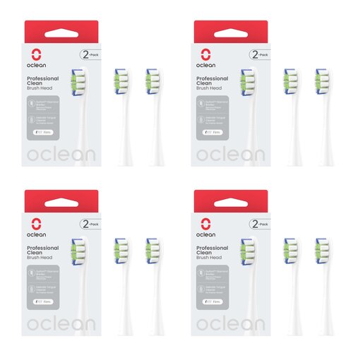 Oryginalna końcówka szczoteczki OCLEAN Professional Clean Biały (8 szt.)