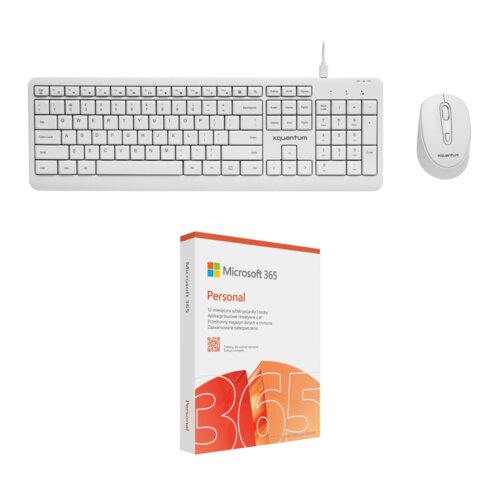 Zestaw XQUANTUM WKM200W + Program MICROSOFT 365 Personal