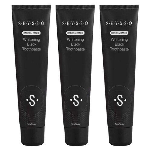 Pasta do zębów SEYSSO Carbon Black 75 ml 3 szt.
