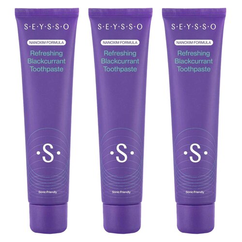 Pasta do zębów SEYSSO Color Refreshing Blackcurrant 75 ml 3 szt.