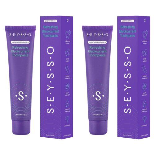 Pasta do zębów SEYSSO Color Refreshing Blackcurrant 75 ml 2 szt.