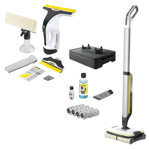 Myjka do okien KARCHER WV 7 Signature Line 1.633-780.0 Ekskluzywna seria + Mop elektryczny KARCHER FC 7 Signature Line 1.055-709.0 (Bezprzewodowy) Ekskluzywna seria