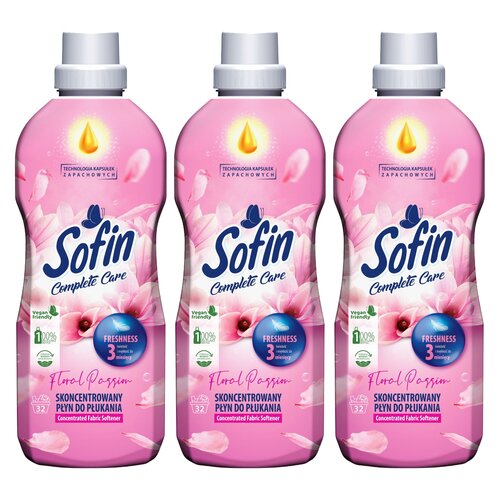 Płyn do płukania SOFIN Complete Care Freshness Floral Passion 3 x 800 ml