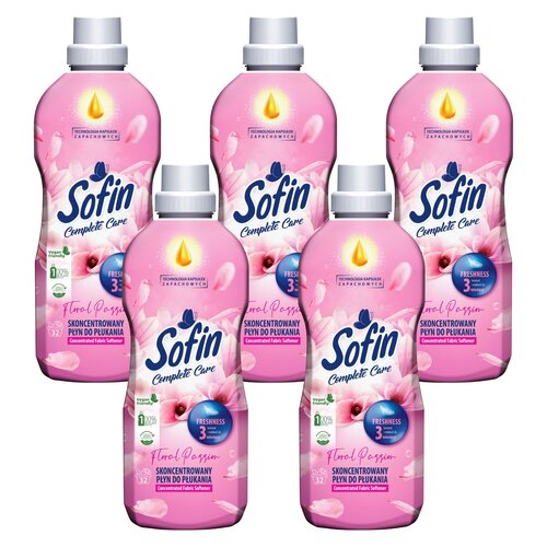 Płyn do płukania SOFIN Complete Care Freshness Floral Passion 5 x 800 ml