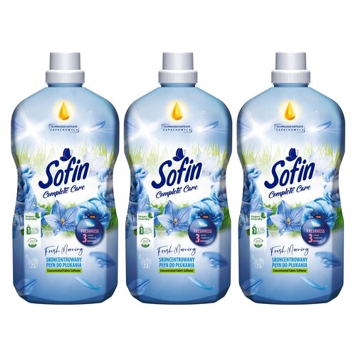 Płyn do płukania SOFIN Complete Care Freshness Fresh Morning 3 x 1800 ml