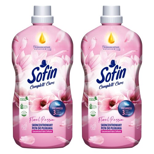Płyn do płukania SOFIN Complete Care Freshness Floral Passion 2 x 1800 ml