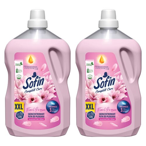 Płyn do płukania SOFIN Complete Care Freshness Floral Passion 2 x 2500 ml