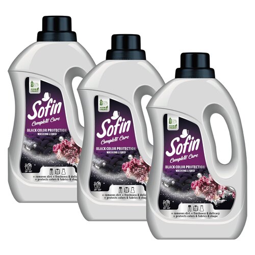 Płyn do prania SOFIN Complete Care Black Color Protection 3 x 1500 ml