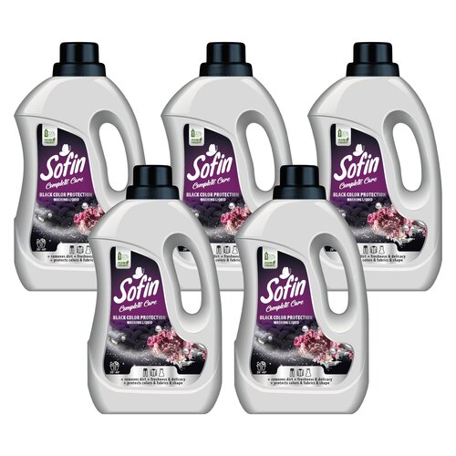 Płyn do prania SOFIN Complete Care Black Color Protection 5 x 1500 ml