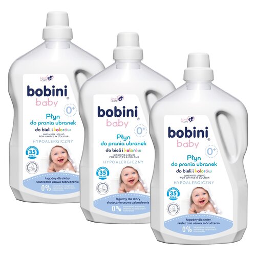 Płyn do prania BOBINI Baby 3 x 2500 ml