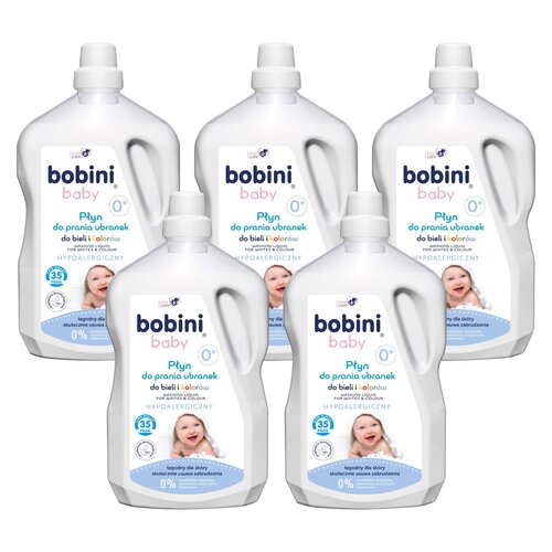 Płyn do prania BOBINI Baby 5 x 2500 ml
