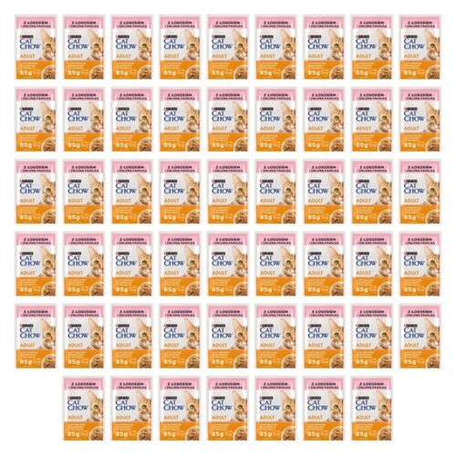 Karma dla kota CAT CHOW Adult Łosoś z zieloną fasolką 52 x 85 g