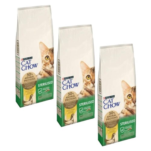 Karma dla kota CAT CHOW Specjal Care Sterilised z kurczakiem 3 x 1.5 kg