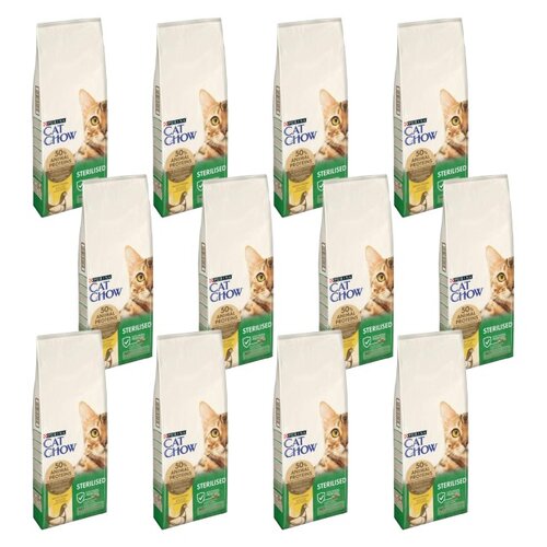 Karma dla kota CAT CHOW Specjal Care Sterilised z kurczakiem 12 x 1.5 kg