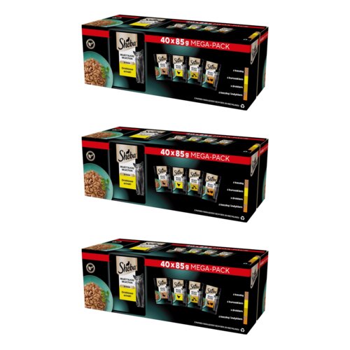 Karma dla kota SHEBA Selection Drobiowe smaki (120 x 85 g)