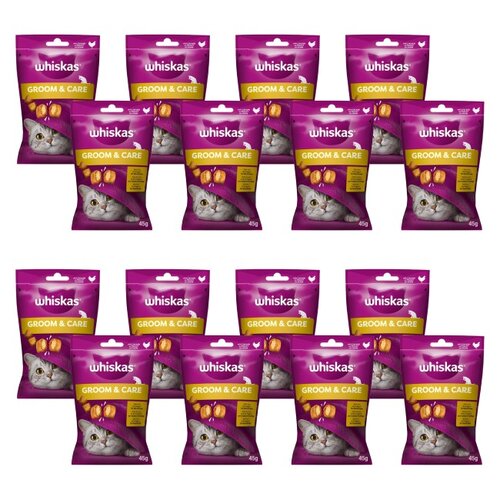 Przysmak dla kota WHISKAS Groom & Care Kurczak 16 x 45 g