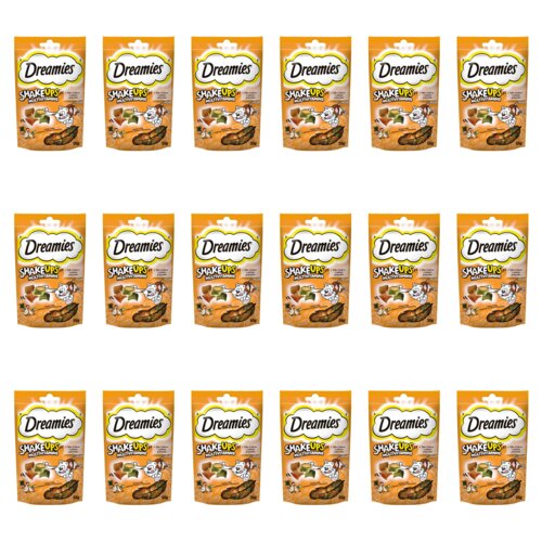 Przysmak dla kota DREAMIES Shake Ups Multivitamins Kurczak i kaczka 18 x 55 g