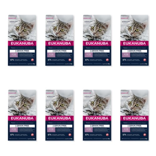 Karma dla kota EUKANUBA Grain Free Kitten Łosoś 8 x 2 kg