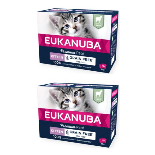 Karma dla kota EUKANUBA Adult Grain Free Jagnięcina (24 x 85 g)
