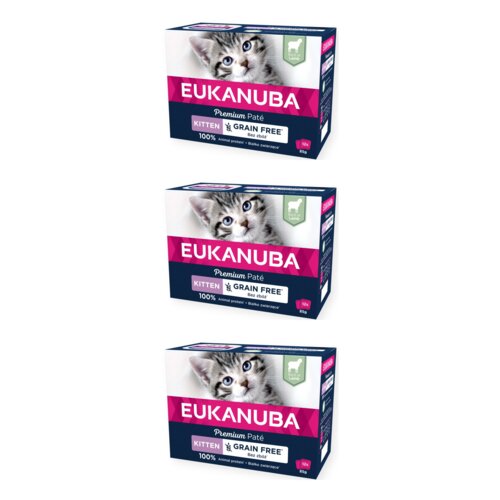Karma dla kota EUKANUBA Adult Grain Free Jagnięcina (36 x 85 g)