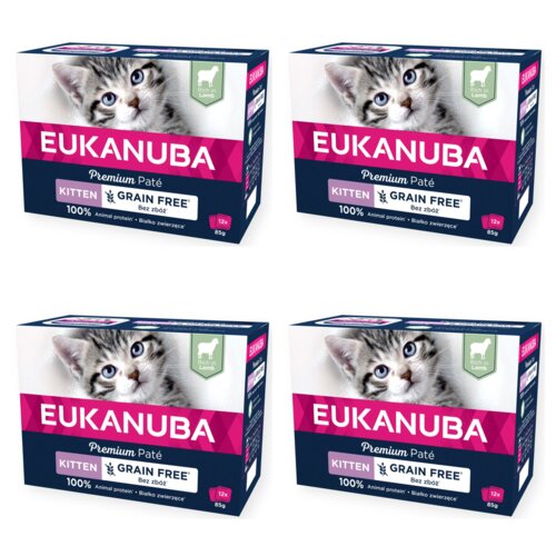 Karma dla kota EUKANUBA Adult Grain Free Jagnięcina (48 x 85 g)