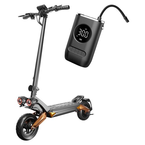 Hulajnoga elektryczna RUPTOR R3 V3 75km 800W 2 amortyzatory 10" Miedziany + Pompka rowerowa BECOOL BC-PP2508