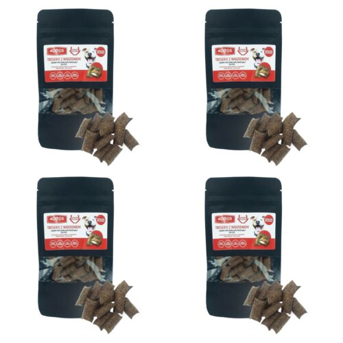 Przysmak dla psa 4DOGS Treserki z nadzieniem 4 x 60 g