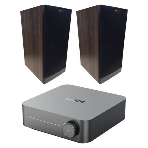 Wzmacniacz WIIM Amp Szary + Kolumny głośnikowe KLIPSCH RB-81 II Orzechowy (2 szt.)
