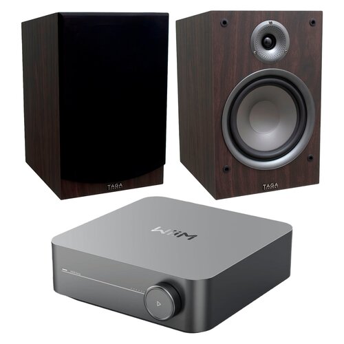 Wzmacniacz WIIM Amp Szary + Kolumny głośnikowe TAGA HARMONY TAV-807B Wenge (2 szt.)