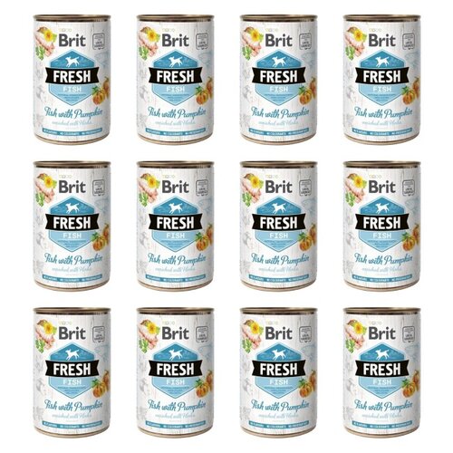 Karma dla psa BRIT Fresh Ryba z Dynią 12 x 400 g
