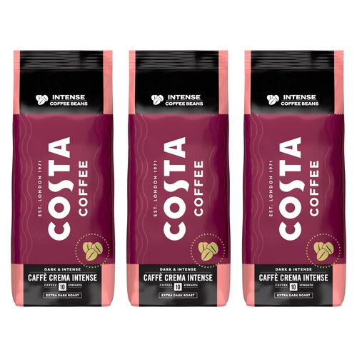 Kawa ziarnista COSTA COFFEE Caffe Crema Intense 3 x 1 kg