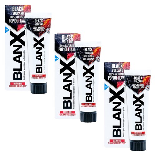 Pasta do zębów BLANX Black Volcano 75 ml 3 szt.
