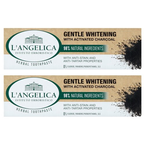 Pasta do zębów L ANGELICA Łagodnie wybielajaca z aktywnym weglem 75 ml 2 szt.