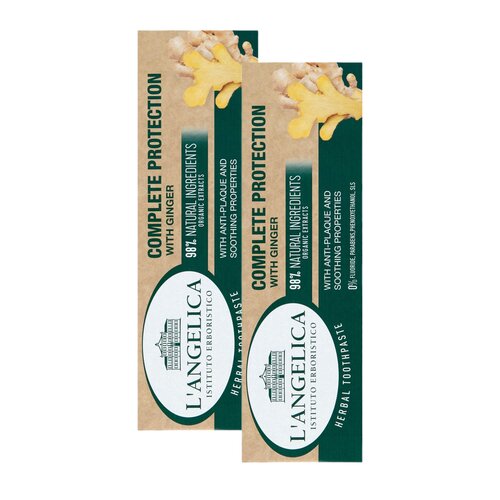 Pasta do zębów L'ANGELICA Pełna Ochrona z Imbirem 75 ml 2 szt.