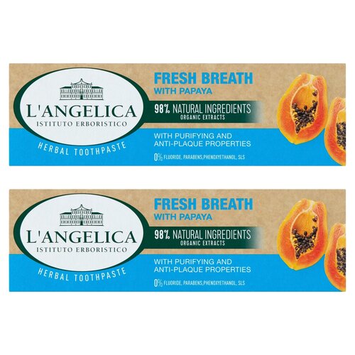 Pasta do zębów L'ANGELICA Świeży Oddech z Papają 75 ml 2 szt.