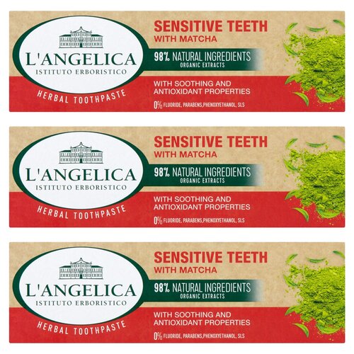 Pasta do zębów L ANGELICA Sensitive teeth 75 ml 3 szt.